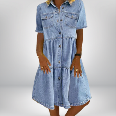 Alba | Vestido de Denim Boho
