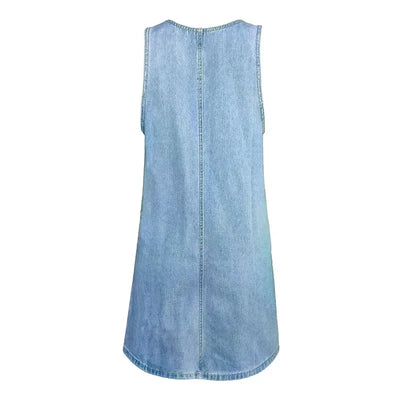 Adriana | Vestido de Verano de Denim Práctico y Ligero