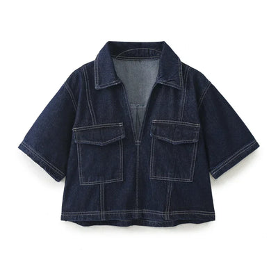 Carla | Conjunto de Denim con Escote en V