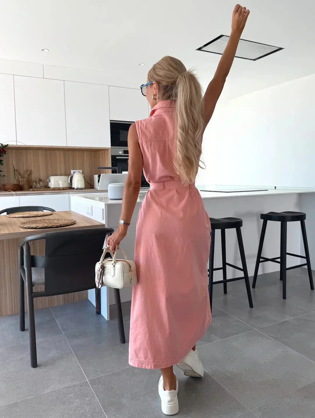 Isabelle | Vestido Maxi de Denim